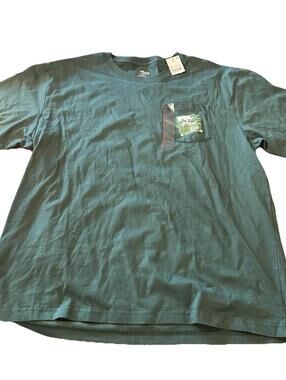 MILLER LITE Summer Beer Graphic Pocket Tee Irish Green Gold Camp  Sz 2xl Mens